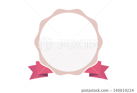 A laurel wreath frame and pink ribbon emblem (without text) that complements feminine designs. (2) A laurel wreath frame and pink ribbon emblem (without text) that complements feminine designs. (2) 140819224