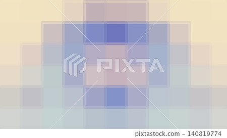 Pastel geometric abstract background featuring transparent square frames for modern designs. 140819774