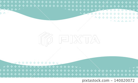 Floral pattern and wavy green frame background Floral pattern and wavy green frame background 140820072