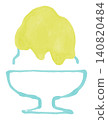 Simple shaved ice with lemon 140820484