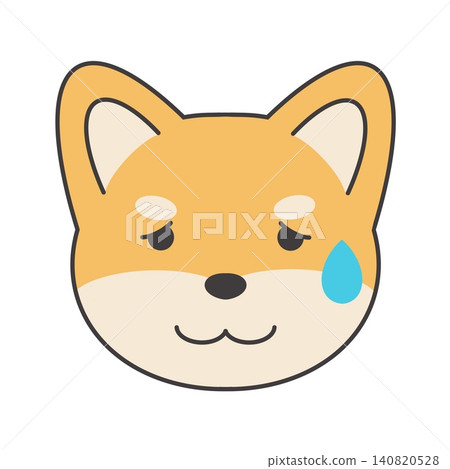 一幅柴犬大汗淋漓的插圖 一幅柴犬大汗淋漓的插圖 140820528