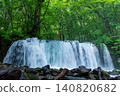 Fresh greenery and flowing water at Choshi Great Waterfall (Oirase Stream) 140820682