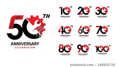 Set of anniversary gear tech number 140820720