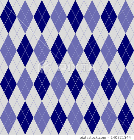 Classic navy blue and purple argyle pattern background, seamless diamond geometric design with white crossing lines, elegant traditional textile texture for fashion and decor Classic navy blue and purple argyle pattern background, seamless diamond geometric design with white crossing lines, elegant traditional textile texture for fashion and decor 140821544