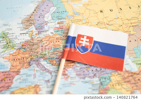 Bangkok, Thailand December 10, 2023 Poland map in world map paper. 140821764