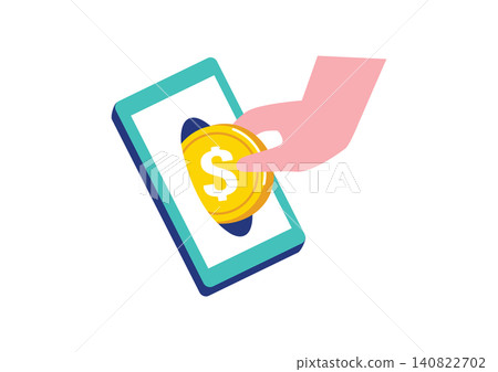 Online banking illustration Online banking illustration 140822702