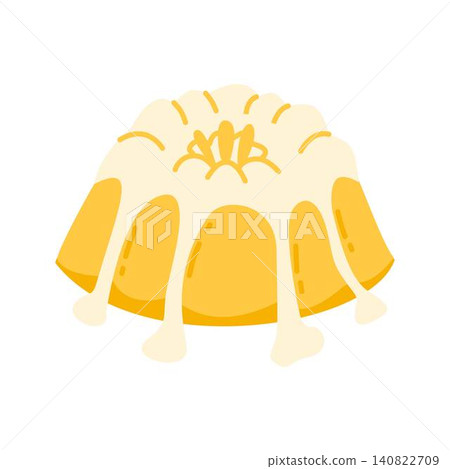 lemon bundt cake illustration dessert lemon bundt cake illustration dessert 140822709