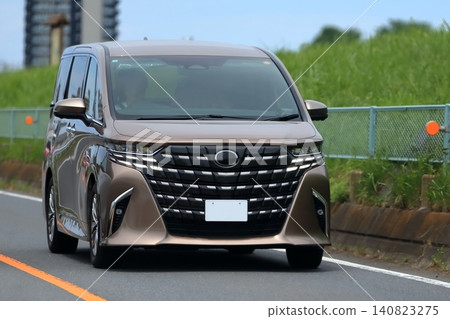 Luxury minivan in motion Luxury minivan in motion 140823275