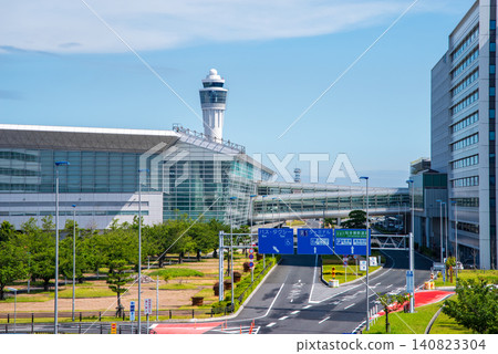 View of Terminal 1 from Terminal 2 at Chubu Centrair International Airport. View of Terminal 1 from Terminal 2 at Chubu Centrair International Airport. 140823304