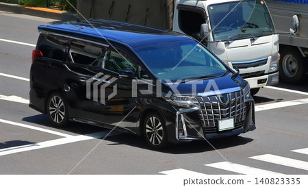 Luxury minivan in motion Luxury minivan in motion 140823335