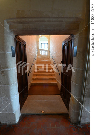 Stone staircase leading to the upper floor 140823570