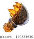 Rusty Machete 3D Render Icon, Fantasy Weapon Illustration 140823630