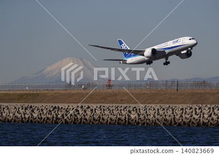 B787從羽田機場D跑道起飛,抵禦富士山 B787從羽田機場D跑道起飛,抵禦富士山 140823669