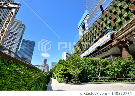 濱松町南口東西向自由通道周圍的景色 濱松町南口東西向自由通道周圍的景色 140823774