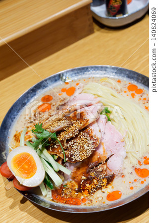Kudanshita Nikaido: Cold soy milk noodles with drooling chicken (vertical composition) Kudanshita Nikaido: Cold soy milk noodles with drooling chicken (vertical composition) 140824069