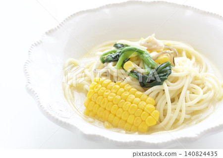 Corn cream pasta Corn cream pasta 140824435