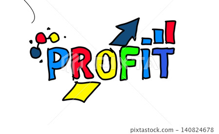 Profit Handdrawn Text FinancialChartArrowVector Finance Reports Presentations Profit Handdrawn Text FinancialChartArrowVector Finance Reports Presentations 140824678
