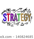 Colorful Strategic Typography Design with Geometric Vector Elements 140824685