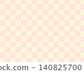 Japanese pattern - Cherry blossom pink checkered pattern - background 140825700