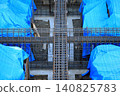 Reinforcement of underground beams (construction work) 140825783