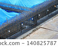 Reinforcement of underground beams (construction work) 140825787