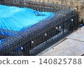 Reinforcement of underground beams (construction work) 140825788