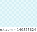 Japanese pattern - Cool light blue checkered pattern - background 140825824