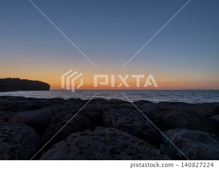 Sunset on the coast, magic hour Sunset on the coast, magic hour 140827224