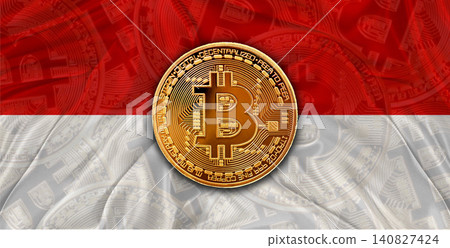 Investors in Blockchain Technology with Monaco flag background. Bitcoin cryptocurrency with Monegasque flag Investors in Blockchain Technology with Monaco flag background. Bitcoin cryptocurrency with Monegasque flag 140827424
