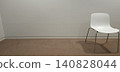 A simple business background with white chairs and ample white space. 140828044
