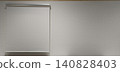 Presentation screen and white wall background with margins. 140828403