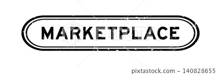 Grunge black marketplace word rubber seal stamp on white background Grunge black marketplace word rubber seal stamp on white background 140828655