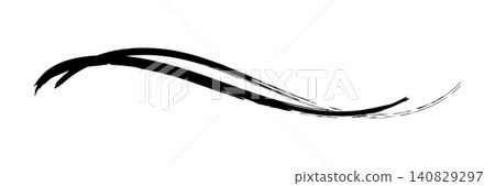 The curves of a brushstroke with a slightly faded appearance The curves of a brushstroke with a slightly faded appearance 140829297