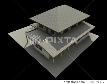 3D illustration of residential project 3D illustration of residential project 140829417