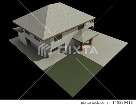 3D illustration of residential project 3D illustration of residential project 140829418