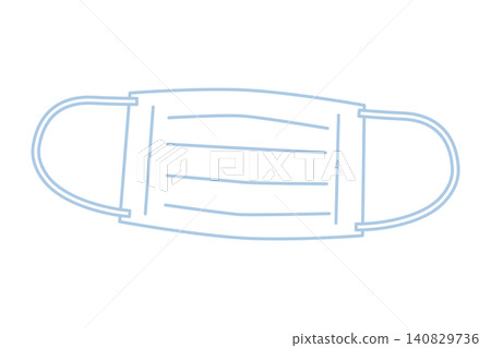 Simple illustration of a non-woven mask 140829736