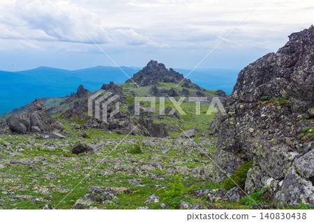 Mountain landscape in the summer. Russia, Konzhakovsky Kamen Mountain landscape in the summer. Russia, Konzhakovsky Kamen 140830438