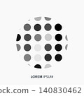 Vector Abstract Dot Circles Set 140830462