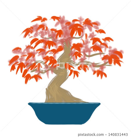 用畫筆描繪的秋葉 - 盆景 - 照明 用畫筆描繪的秋葉 - 盆景 - 照明 140831443