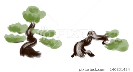 用 brush_brocade_set 繪製的松樹 用 brush_brocade_set 繪製的松樹 140831454