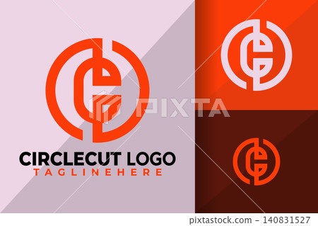 Letter C Circle Cut Logo Logos Design Element Stock Vector Illustration Letter C Circle Cut Logo Logos Design Element Stock Vector Illustration 140831527