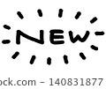 Eye-catching handwritten text. "NEW" vector data. 140831877
