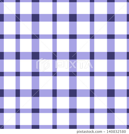 Purple gingham checkered pattern seamless background. Classic plaid texture in lavender and navy blue, perfect for fabric design, picnic theme, textile print, and retro decor backgrounds. Purple gingham checkered pattern seamless background. Classic plaid texture in lavender and navy blue, perfect for fabric design, picnic theme, textile print, and retro decor backgrounds. 140832580