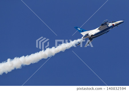 Japan Air Self-Defense Force T-4 Blue Impulse No. 5 solo performance Japan Air Self-Defense Force T-4 Blue Impulse No. 5 solo performance 140832594