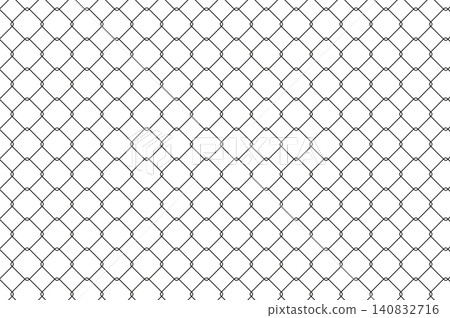 Wire fence chain link pattern. Endless grid background. Rhombus lattice. Prison black mesh, fishnet texture. Basketball hoop net. Seamless pattern for soccer, football, hockey gate Wire fence chain link pattern. Endless grid background. Rhombus lattice. Prison black mesh, fishnet texture. Basketball hoop net. Seamless pattern for soccer, football, hockey gate 140832716