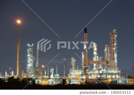 Petroleum Refinery at Dusk Petroleum Refinery at Dusk 140833512