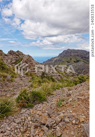Iconic famous MA-2141 road to Sa Calobra in Serra de Tramuntana, Mallorca Iconic famous MA-2141 road to Sa Calobra in Serra de Tramuntana, Mallorca 140833558