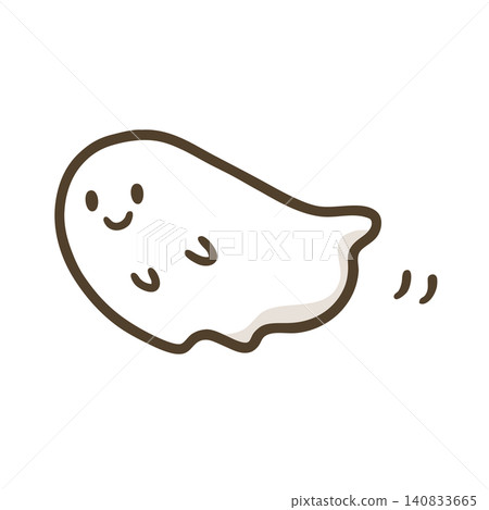 Cute flying ghost Halloween illustration 140833665