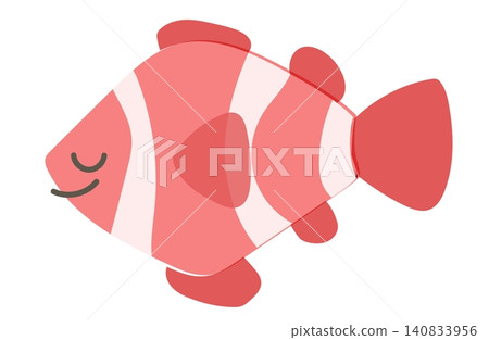 Illustration of a simple clownfish Illustration of a simple clownfish 140833956