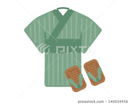 浴衣、草鞋、木屐(日本涼鞋)-插圖集 浴衣、草鞋、木屐(日本涼鞋)-插圖集 140834456
